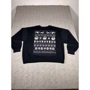 Disney's Nightmare Before Christmas Sweater - Cross-Stitch Print, Unisex 2XL